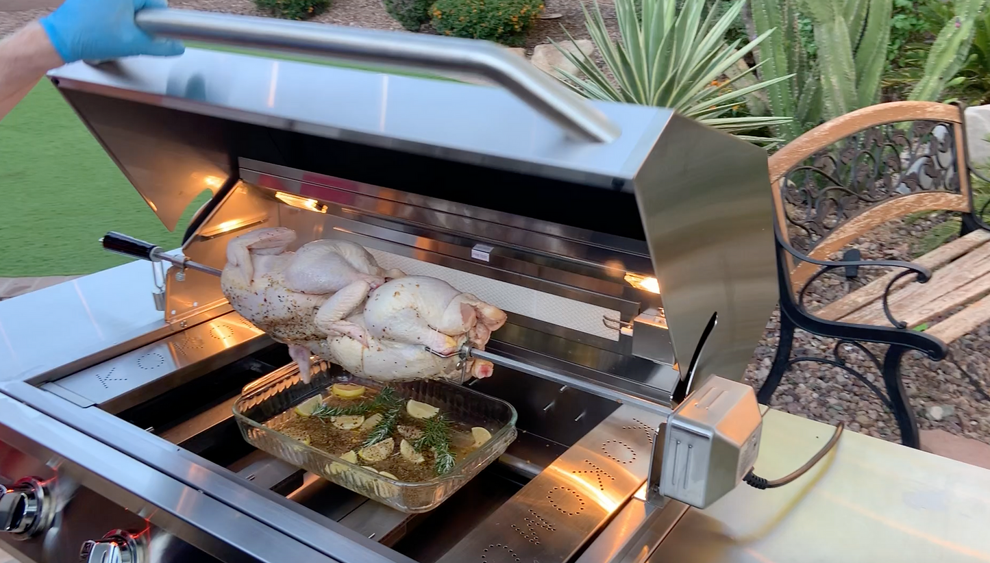 Laser Cut Grate 32In Professional Built in Gas Grill 4 Burner
