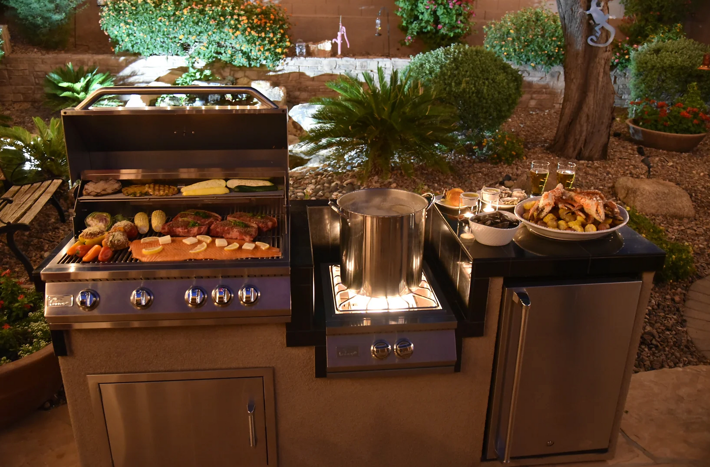 Built in Gas Grill (4 Burner/Back Burner)